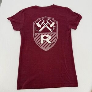 Rogue Fitness T-Shirt Women Medium Maroon Graphic Short Sleeve CrossFit Tee